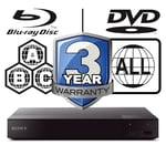 Sony Blu-ray Player BDP-S6700 Full MultiRegion 4K Upscaling 3D BDPS6700B.CEK