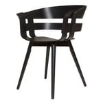 Design House Stockholm - Wick Chair Ash Black / Black - Matstolar - Trä
