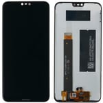 Nokia 6.1 Plus Display LCD Touch Screen Glass Digitizer Black Burnished