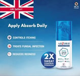 ABZORB Antiseptic Anti fungal Dusting body Powder Itching Sweat Foot Powder UK