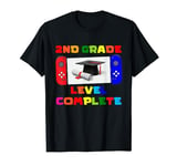 2nd Grade Level Complete Graduate Gaming Boys Kids Gamer T-Shirt
