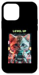 Coque pour iPhone 12 mini Niveau joueur Boba : aventure de jeu Kawaii Baby Cat