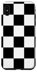 Coque pour iPhone XS Max Jeu d'échecs blanc classique avec couleur noire