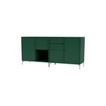 Couple Sideboard With Chrome Legs, 136 Pine