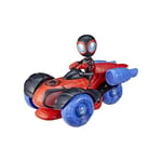 Marvel Spidey and His Amazing Friends Glow Tech Techno-Racer Vehicle, Pre-school Toy with Lights and Sounds, Ages 3 and Up