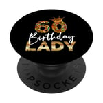 60th birthday lady gift for her sixtieth bday woman PopSockets Swappable PopGrip