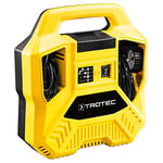 TROTEC Compresseur PCPS 10-1100 – Compresseur d'air 1,100 Watts, pression 8 bars, set d'adaptateurs 9 pièces, lumière LED, pour voiture, vélo, moto, ballon, matelas gonflable