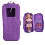 Dolls Travel Carry Case Dolls Storage Bag Portable Dolls Suitcase Kids DIY Gifts Toys Dolls Handbag Accessories for 18 Inch Doll