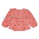 Flöss Molly Blus Berry Gingham | Röd | 116 cm