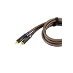 4Connect RCA signalkabel Stage 5 5 Meter, Quad-skjermet, Twisted, OFC