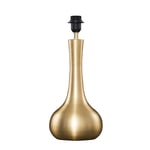 MiniSun Large 43.5cm Modern Satin Gold Slender Neck Tear Drop Design Table Lamp Base