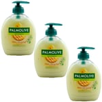 Palmolive Naturals Hand Soap Milk & Honey Scent 3 X 300ml Soap With Dispenser