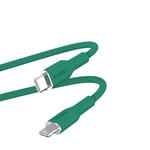 PURO ICON mjuk kabel - USB-C till Lightning MFi 1,5 m (Jade)