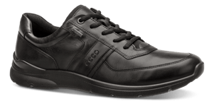 Ecco Herre-sneaker Sort  - Str. 47 - Skinn/pu/tekstil