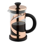Café Olé Classico Cafetiere, Copper Finish, 350ml, 3 Cup, French Press Coffee Maker, Heat Resistant Handle, Stainless Steel, CM-03CU