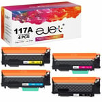 ejet 117A Toner Cartridges Replacement for HP 117A W2070A W2071A W2072A W2073A C