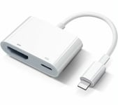 Applicable à Adaptateur AV numérique Apple Lightning Adaptateur Lightning vers HDMI certifié Apple MFi Connecteur de câble HDMI Écran de synchronisati