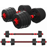 Nologo HNDZ Environmental Protection Dumbbell Home Fitness Dumbbell Pair 20/30/40 / 50KG Detachable Weight Men's Fitness Dumbbell,Convenient and healthy (Size : 20KG)