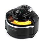 Salter EK2386V2 AeroCook Pro 5L Air Fryer - Halogen Convection & Infrared Power, Healthy Cooking With Little Or No Oil, Fry/Roast/Grill/Bake/Stew, Adjustable Timer, No Pre-Heat, Non-Stick Bowl, 1000W