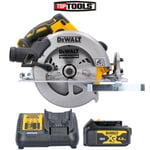 Dewalt DCS570 18V XR Brushless Circular Saw 184mm with 1 x 4Ah Battery & Charger
