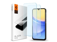 Spigen GLAS.tR Slim, Samsung, Galaxy A15 4G (2024) Galaxy A15 5G (2024) Galaxy A25 5G (2024), Fallsäker, Reptålig, Transparent, 2 styck