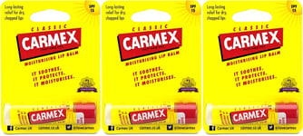 Carmex Original Classic Lip Balm 4.25g X 3
