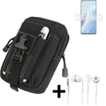 For Oppo Reno8 Lite 5G Belt bag + EARPHONES big outdoor protection Holster case 