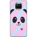 Xiaomi Mi 10T Lite 5G Transparent Mobilskal Glad panda