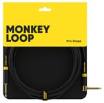 Monkey Loop Pro Stage Silent Cable Jack Mono – Angled Jack 3 Metres