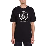 Volcom Men's Crisp Stone Short Sleeve Tee T-Shirt, Black, Medium