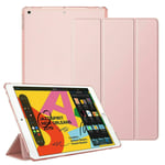 For Apple iPad 9.7 2018 6 Gen A1954 A1893 Smart Magnetic Stand Case with Automatic Wake/Sleep (Rose Gold)