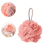 Dusch- och Badsvamp med exfolierande borste 2-pack, Rosa