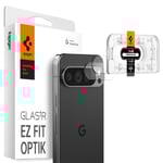 Spigen Glas.Tr Ez Fit Optik, Google, Google Pixel 9 Pro (2024), Dammresistent, Reptålig, Transparent, 2 Styck