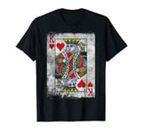 Vintage King Of Hearts Playing Cards Halloween Casino T-Shirt