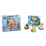 VTech - Tut Tut Bolides, Coffret Trio Secours, 3 Voitures Interactives & Tut Tut Bolides, Coffret Trio Loisirs, 3 Voitures Interactives, Avion à Hélices, Voiture de Police et Quad, Jouet Musical