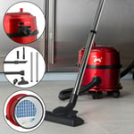 Ovation 9Ltr Commercial Tub Vacuum Cleaner H13 Grade HEPA Filter 800W Red Hoover
