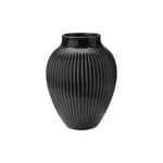 Knabstrup Vase Ripple, Black