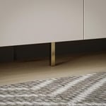 Forte Möbel Libertad Pied de Meuble Moderne, doré, 9,5 x 12 x 4,5 cm (l x H x P)