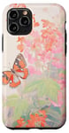 Coque pour iPhone 11 Pro Papillon mignon dans le jardin en plein air peinture dessin