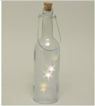 Flaska med stjärnled-ljus