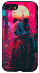 Coque pour iPhone SE (2020) / 7 / 8 Anime Panda Cyberpunk Manga Vaporwave Panda Épée