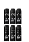 Pack Of 6 LYNX Deodorant Body Spray Men's Fragrance Brand New 150ml