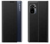 Flip Fodral Slim - Xiaomi Redmi Note 10 Pro Time Window Svart