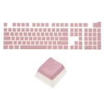 104 Keys Pudding Keycap PBT for 61/87/104 Mechanical Keyboard, Pink