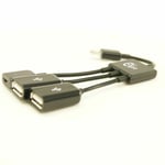 Ex-Pro® Dual OTG Host HUB for Motorola Xoom Android 3.1 Micro USB to 2 x Type A