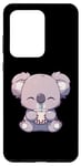 Coque pour Galaxy S20 Ultra Kawaii Koala Boba Tea Kawaii Anime Bubble Tea Koala