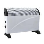 CONVECTOR RADIATOR ADJUSTABLE THERMOSTAT CARRY HANDLES STANDING HEATER 2000W