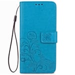 Boleyi Xiaomi Redmi 9C Case, PU Leather Flip case Material Wallet case,Magnetic Closure,TPU bumper,Cover with Card Slots & Stand Flip Cover For Xiaomi Redmi 9C -Blue1