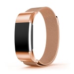 Fitbit Charge 2 Exklusivt metall klockband - Storlek S rose guld