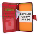New Standcase Wallet Samsung Galaxy A53 5G (A536B) (Röd)